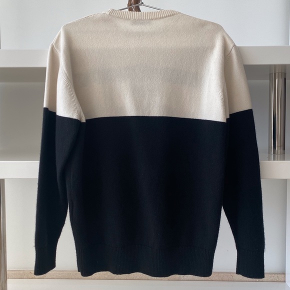 Givenchy black two tone cashmere sweater size S - Picture 10 of 12